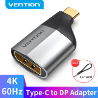 Vention USB C เพื่อพอร์ตอะแดปเตอร์1080P 4K ชนิด C ไปยัง DP สายสำหรับ MacBook จอยเกม Nintend Switch Huawei USB C เพื่อแสดงพอร์ตตัวแปลงสายฟ้า