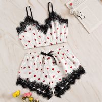 【LZ】✐✙▧  Conjunto de sutiã de renda macio e confortável para senhoras lingerie sexy para meninas lingerie fofa com alça parágrafo curto verão novo