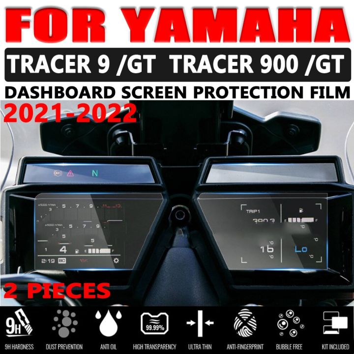 ฟิล์มป้องกันแผงหน้าปัดรถยนต์สำหรับยามาฮ่าฮ่ารุ่น9-tracer9-gt-tracer-900-gt-2021-2022อุปกรณ์เสริมสำหรับรถจักรยานยนต์