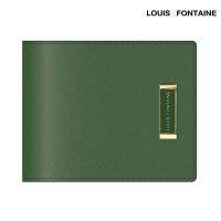 Louis Fontaine กระเป๋าสตางค์พับสั้น มีช่องใส่เหรียญ รุ่น CARINE II - สีเขียว ( LFW0063 )