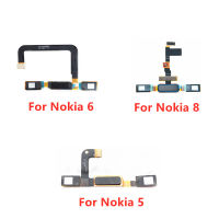 สำหรับ Nokia 5 6 8 ปุ่มโฮมเมนูปุ่มย้อนกลับ Touch ID เซ็นเซอร์ลายนิ้วมือ Ribbon Flex Cable Replacement Parts-DFGN STORE