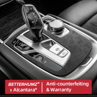 Alcantara Wrap สำหรับ BMW G11 G12 Series 7 2016-2023คอนโซลกลางเกียร์ Shifter แผงฝาครอบสติกเกอร์รถอุปกรณ์ตกแต่งภายใน