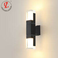 โคมไฟติดผนังกลางแจ้งที่ทันสมัยระเบียงแสงตกแต่งระเบียงไฟและ sconces กันน้ำหลอดไฟ LED AC 85-265โวลต์ ZBW0014