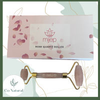 Rose Roller for Face massage from Rose quartz 100% Natural crystal แท่งหินโรสควอตซ์สำหรับนวดหน้า หินแท้