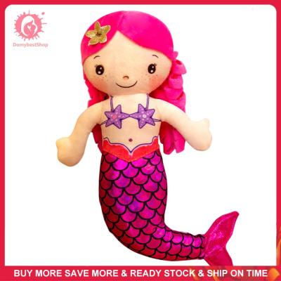 Funny Cartoon Mermaid Soft Toys Pretend Playing Dolls Bed Hug Pillow for Birthday Gifts