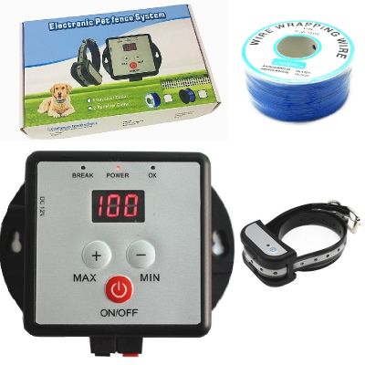 Electric Pet Dog Fence Rechargeable Waterproof Dog Training Collar Electronic Wireless Shock Anti Runaway Fenceing System
