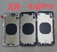 ที่อยู่อาศัย Diy สำหรับ iPhone XR ที่อยู่อาศัยเช่น14แชสซี,XR แปลงเป็น14pro Backshell ประตูหลังด้านหลังที่อยู่อาศัย