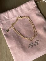 Sparklemeupstudio Double chain anklet