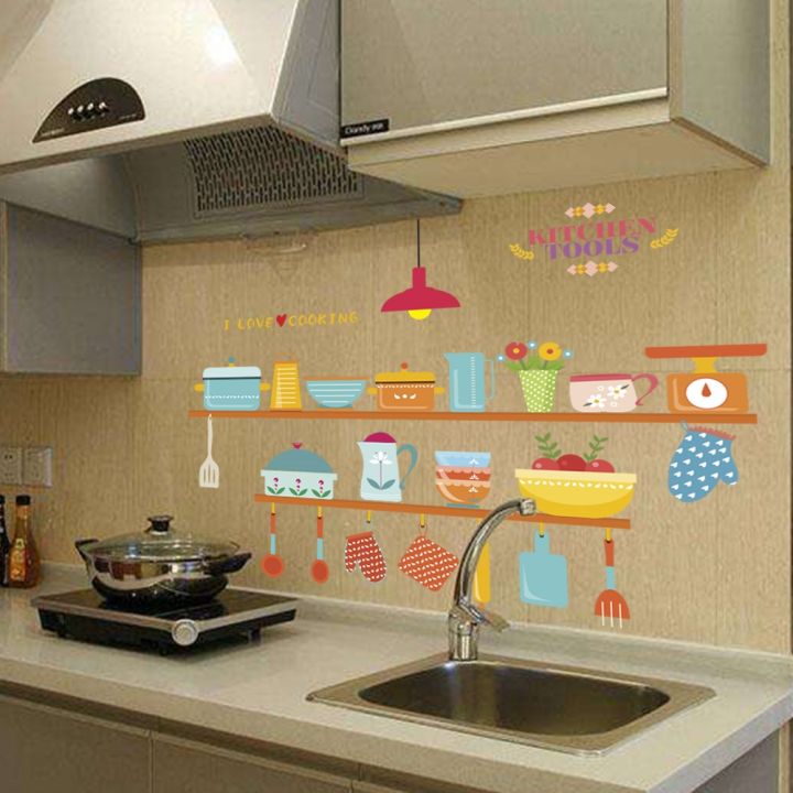 24-home-accessories-3d-เครื่องมือห้องครัวที่สดใสสติ๊กเกอร์ติดผนังสติ๊กเกอร์ตกแต่งบ้าน-diy-โปสเตอร์ภาพจิตรกรรมฝาผนัง