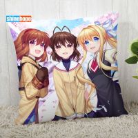 Clannad Pillow Cover Customize Anime Pillowcase Modern Home Decorative Pillow Case For Living Room 45X45cm,40X40cm