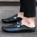 【Promotions】เกาหลีครึ่งรองเท้าสำหรับผู้ชายครึ่งรองเท้าแตะรองเท้าแตะรองเท้าไม่มีส้นสำหรับผู้ชาย 2020new แฟชั่นรองเท้าล่อสำหรับผู้ชาย. 