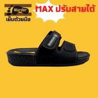 WSC พระสงฆ์ SSS Warder MAX 39-41 รองเท้าวอคเกอร์ รองเท้าแตะผู้ชาย รองเท้าแตะหนัง PU รองเท้าแตะสวม รองเท้า  (ดำ) ถวายพระ  สำหรับพระสงฆ์