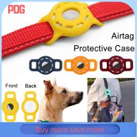 PDG Useful Silicone Dog Cat Collar GPS Finder Pet Anti-lost Locator Sleeve Airtag Protective Case Tracker Protector Cover Air Tag Holder