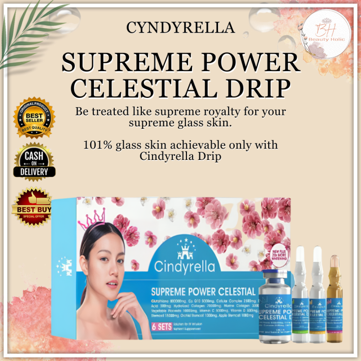 CINDYRELLA SUPREME CELESTIAL DRIP GlutaCollagen Complete Set for Celestial Whitening with