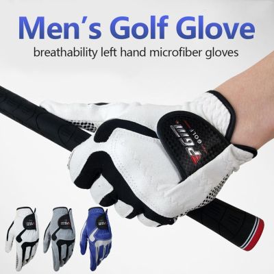♘ 1pcs Golf Gloves Men 39;s Left Right Hand Soft Breathable Pure Sheepskin with Anti-slip Granules Golf Gloves Golf Men