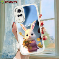 Jinsouwe เคสมือถือเคส Vivoy51a2021 Vivoy51a สำหรับ Vivo Y51A 2021สำหรับเด็กผู้หญิงปกหนังเคสป้องกันเต็มรูปแบบลายกระต่ายการ์ตูน