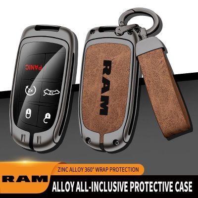 3/4 Button For Dodge RAM 1500 2500 3500 Zinc Alloy Car Key Cover Remote Protector