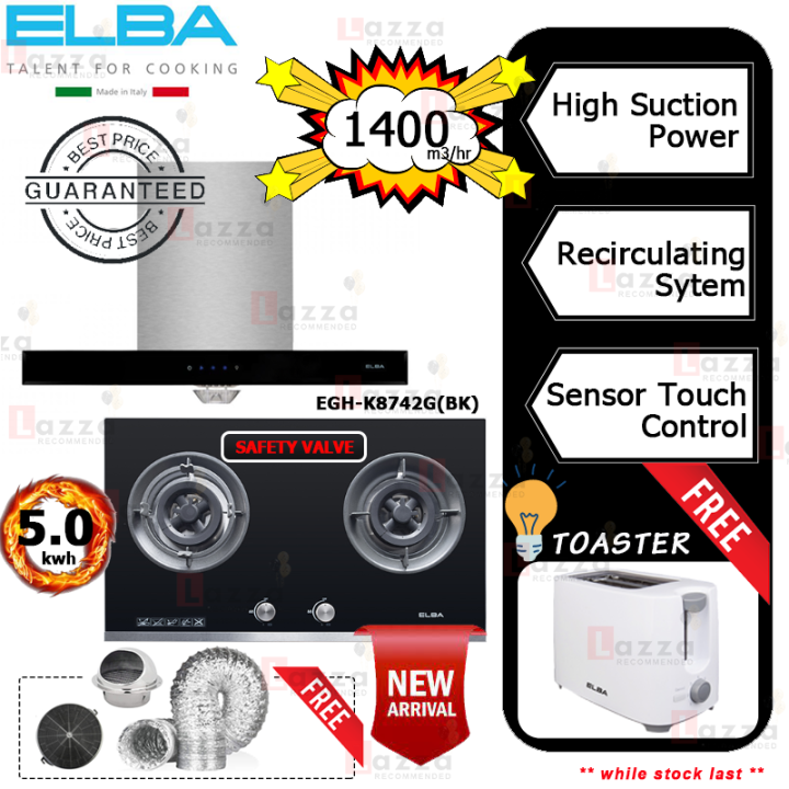 FREE TOASTER ABANG RUBINE ELBA PENYEDUT ASAP Kitchen Hood Hob Dapur Gas