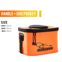 EVA Fishing Bags Portable Multifunction Foldable Fishing Bucket Live Fish Box Camping Water Container Fishing Tackle Storage Box