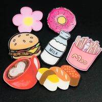 1PCS Burger Donut Brooch Food Kawaii Badges Pin Kids Gifts Decoration Hat