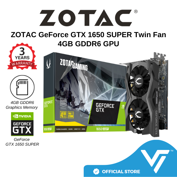 Zotac gaming geforce gtx 1650 super twin hot sale