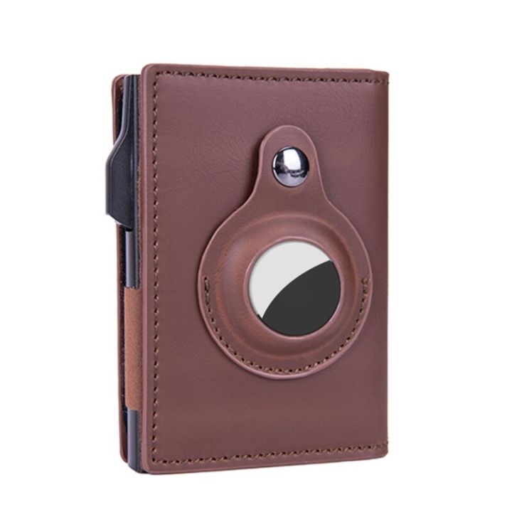airtag-wallet-กระเป๋าสตางค์แฟชั่นสำหรับผู้ชายสำหรับติดกระเป๋าใส่บัตรเครดิตอัตโนมัติ