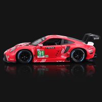 Bburago 1:43ฉบับปกแข็งพอร์ช911 RSR LM 2020รถของเล่นโลหะผสมโมเดลรถจำลองรุ่นรถแข่งของขวัญสำหรับผู้ชาย