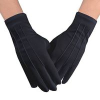 4PCS White Cotton Gloves Formal Tuxedo Honor Guard Uniform Gloves for Police Server Funeral Parade Costume Coin Jewelry Silver