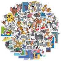 Tom&amp;Jerry ทอม แอนด์ เจอร์รี่ 50ชิ้น สติ๊กเกอร์แฟชั่น sticker สําหรับติดตกแต่งกระเป๋าเดินทางแล็ปท็อปสเก็ตบอร์ด disney