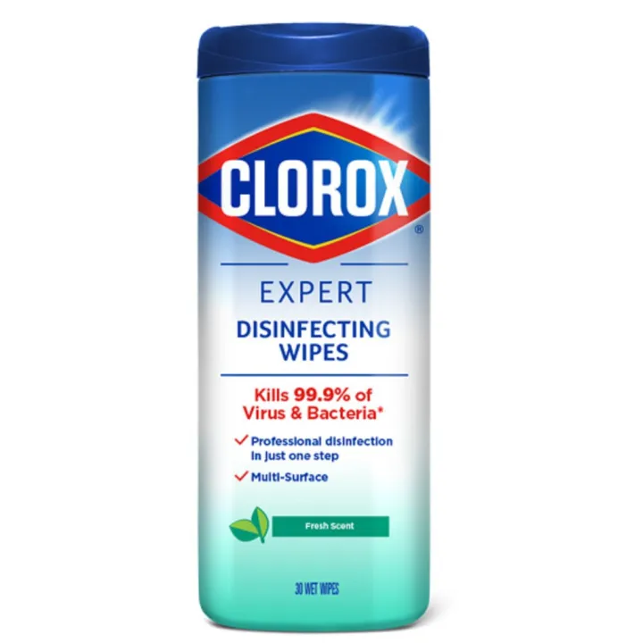 Clorox Expert Disinfecting Wipes 30 ct Can Kills SARSCoV2 virus