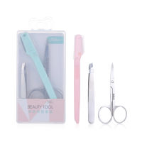 FX-T76 Wholesale Hair Trimmer Stainless Steel Eyebrows Trimming Forceps Beauty s 3 In One Eyebrow Beauty Tool Set