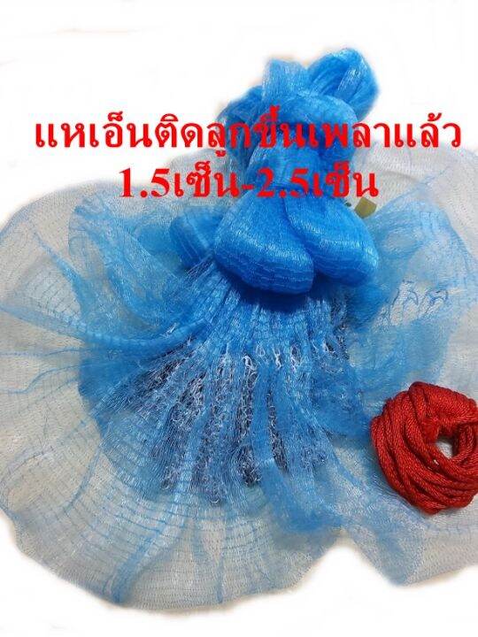 แหเอ็นติดลูกขึ้นเพลาแล้ว1-5เซ็น-2-5เซ็น