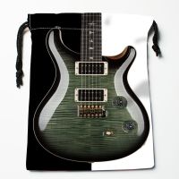 Guitar Music Drawstring Bags HD Print 18X22CM New Arrival Soft Satin Fabric Resuable Storage Clothes Bag Shoes Bags 12.2