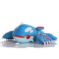 ภาพเคลื่อนไหวโปเกมอน Kyogre ของเล่นตุ๊กตาตุ๊กตานุ่มยัดไส้ของเล่นสำหรับเด็ก