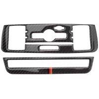 dvfggv Carbon Fiber CD AC Console Control Panel Car Stickers Cover for Mercedes W169 W245 W117 W156 a Cl B Cl CLA GLA