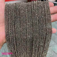 Natural Pyrite Stone Loose Beads 2mm 3mm 4mm Faceted Round DIY Jewelry Making Accessories 38cm a4455 Exterior Mirrors