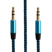 1m Aux To Aux Audio Cable Nylon 3.5mm Plug Cables For Computer IPhone 7 Xiaomi Auto Car Audio Male To Male Aux Jack Cable Cord