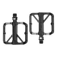 WEST BIKING Bicycle Pedals Aluminum Alloy Anti Slip Flat Platform Quick Release Bearings Pedals Mountain Road Bike Accessories