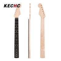 KECHc 21-Fret เมเปิ้ล St คอกีตาร์ไฟฟ้าโรสวู้ด Fretboard 9.5 "อะไหล่พลาสติกมาร์กตำแหน่งนิ้วกีตาร์รัศมี