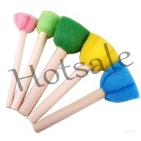 【hot sale】 ◎ﺴ B02 Top 5Pcs Sponge Brushes Drawing Toys Children Art Flower Pattern DIY Painting Tools