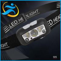 Agie ไฟหน้า LED ขนาดเล็กแบบชาร์จไฟได้สำหรับตะเกียงตกปลากลางคืนไฟฉายสวมหัวกันน้ำได้วิ่งโหมดสีแดง,ไฟฉายตั้งแคมป์หลอดไฟหน้าโหมดสีขาวและแดงสำหรับเดินป่า