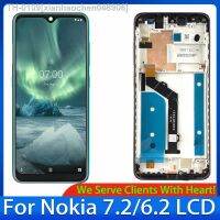 ∏⊕ xianhaochen048906 6.3 para nokia 7.2 lcd ta-1196 display digitador assembléia substituição 6.2 ta-1198 peças de reparo exibição