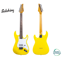 Soloking MS-H Classic Tom Delonge Style Tribute in Graffiti Yellow with roasted neck