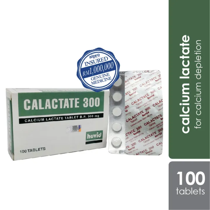 Hovid Calactate 300mg 10x10s (Calcium Lactate) | Lazada