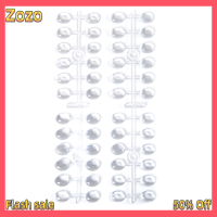 Zozo ✨Ready Stock✨ Clear acrylic Practice รูปไข่รูปหัวใจเล็บเครื่องมือเล็บสีบัตรแสดง