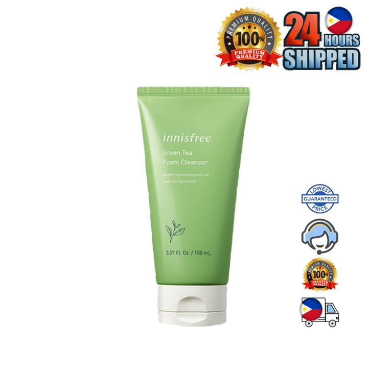 innisfree Refreshing Green Tea Foam Cleanser 150ml Hydrating Acne