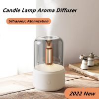 Candlelight Aroma Diffuser 120ml USB Air Humidifier Essential Oil Cool Mist Fogger with LED Night Light Bedroom Humidificateur