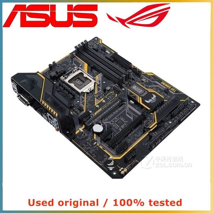 สำหรับ-asus-tuf-z370-plus-เมนบอร์ดคีย์บอร์ดเกม-lga-1151-ddr4-64กรัมสำหรับเมนบอร์ดคอมพิวเตอร์ตั้งโต๊ะ-z370-intel-m-2-nvme-pci-e-3-0-x16