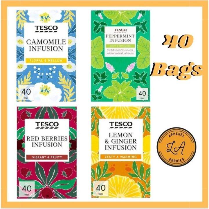 Tesco Red Berries Infusion Tea 40 bags Lazada PH