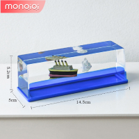 MonQiQi เรือใบ ของเหลว นาฬิกาทราย ตกแต่ง เรือ สร้างสรรค์ เครื่องประดับทะเล